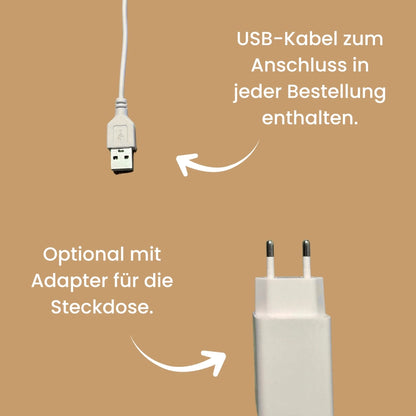 Stecker und USB Kabel Grafik