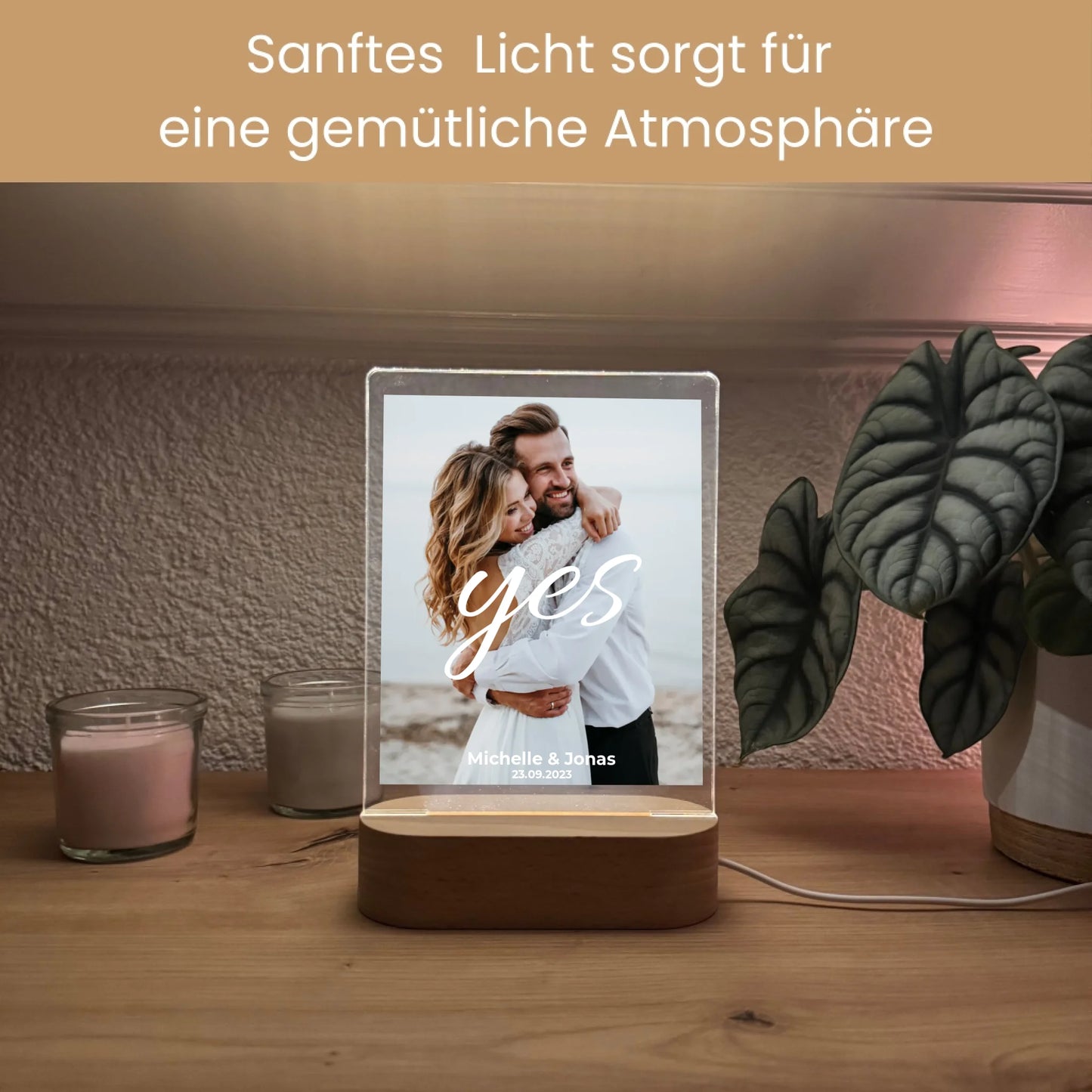 Sanftes Licht sorgt für eine gemütliche Atmosphäre