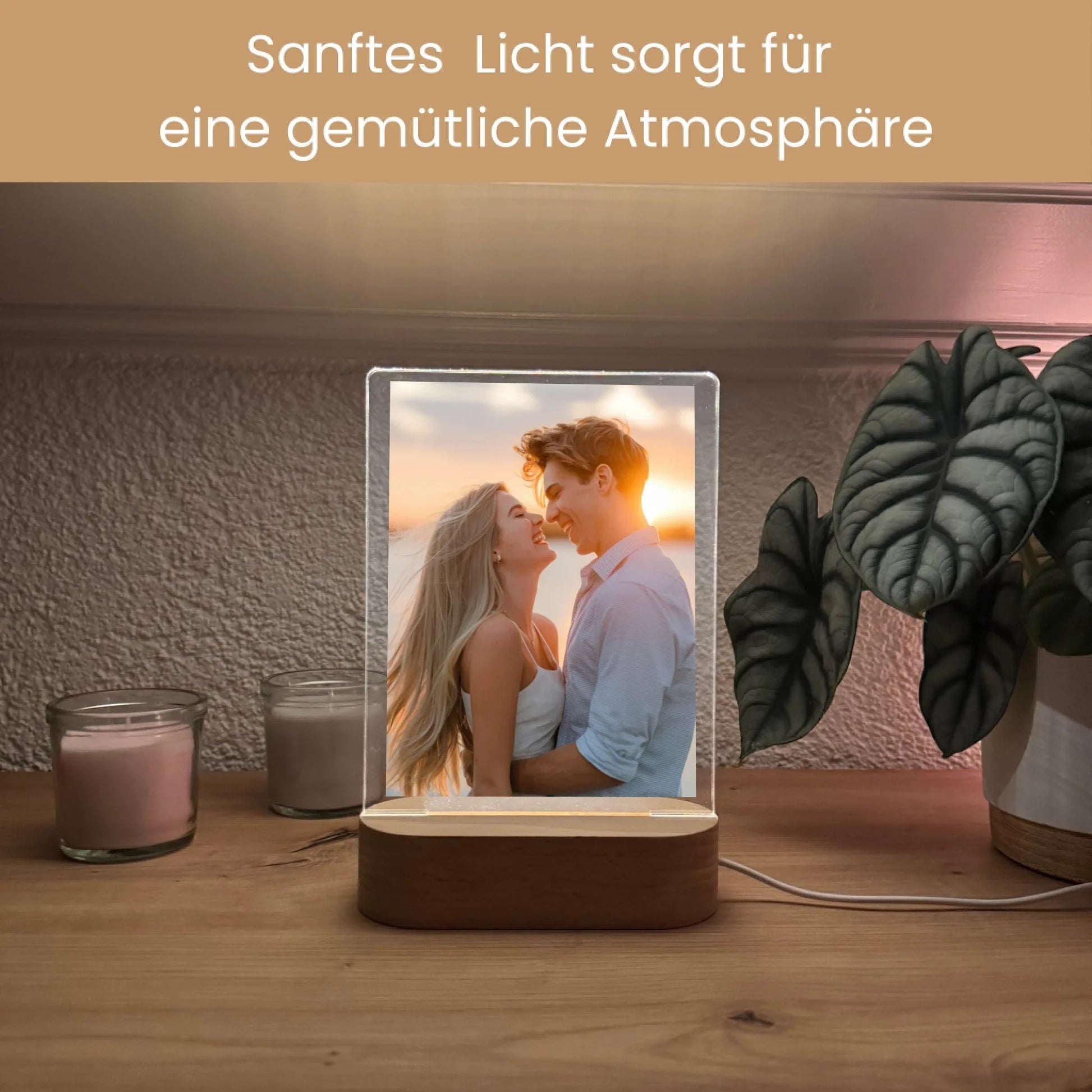 Sanftes Licht sorgt für eine gemütliche Atmosphäre