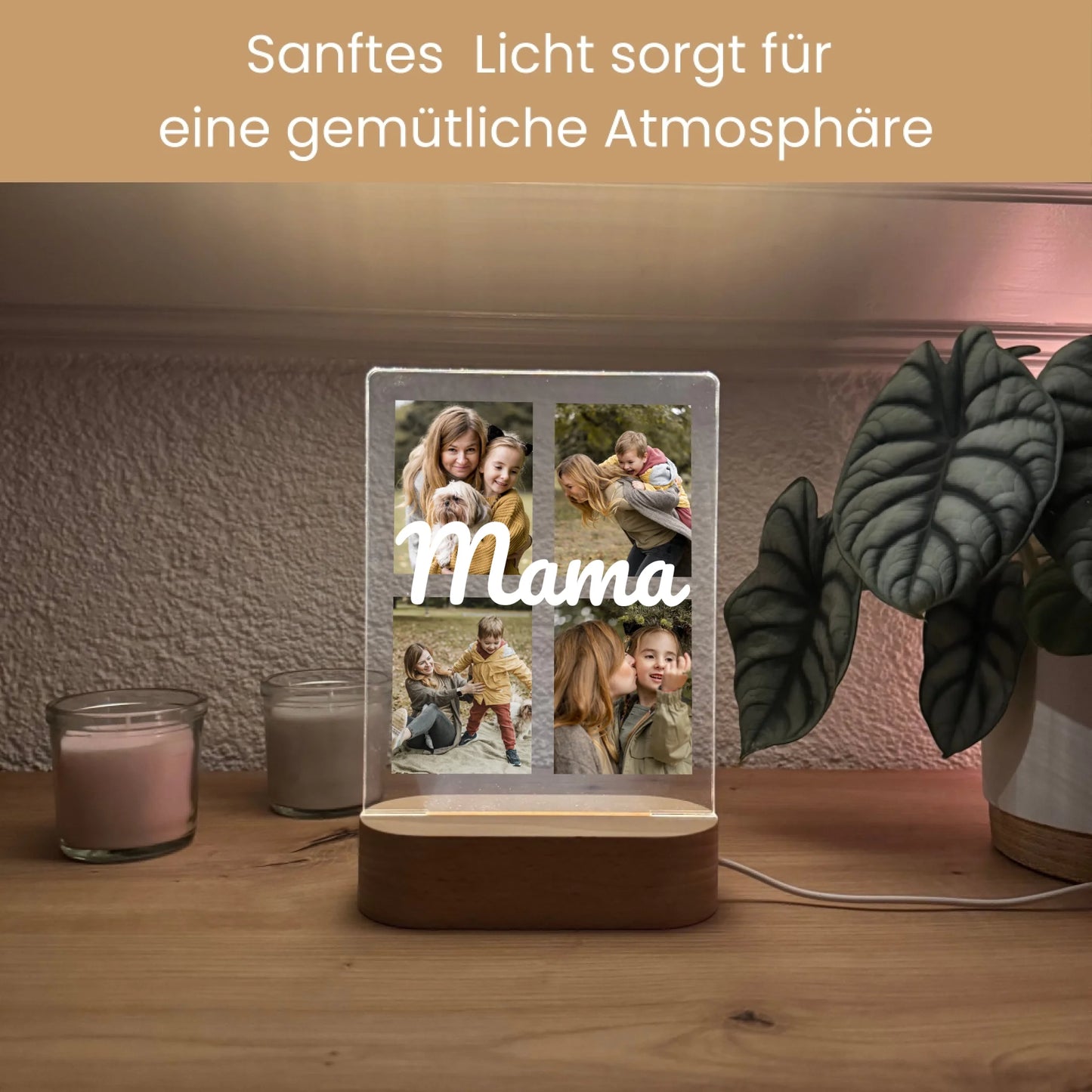 Sanftes Licht sorgt für eine gemütliche Atmosphäre