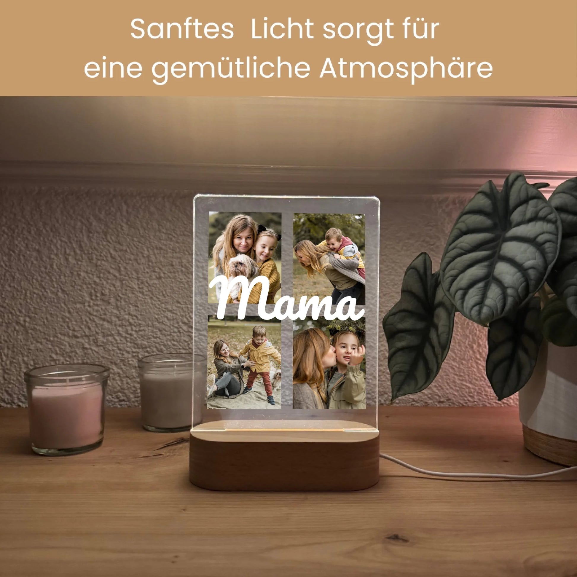 Sanftes Licht sorgt für eine gemütliche Atmosphäre