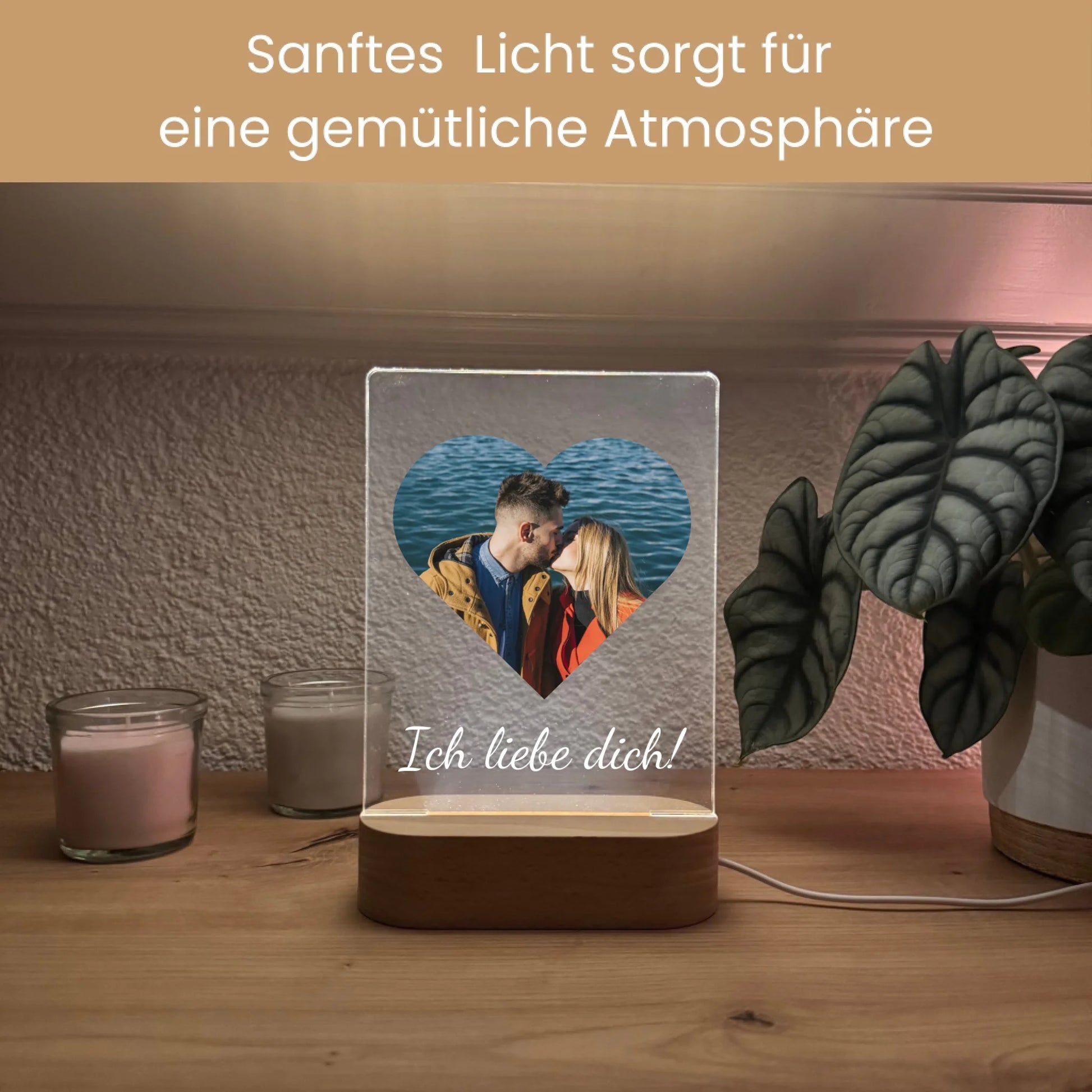 Sanftes Licht sorgt für eine gemütliche Atmosphäre